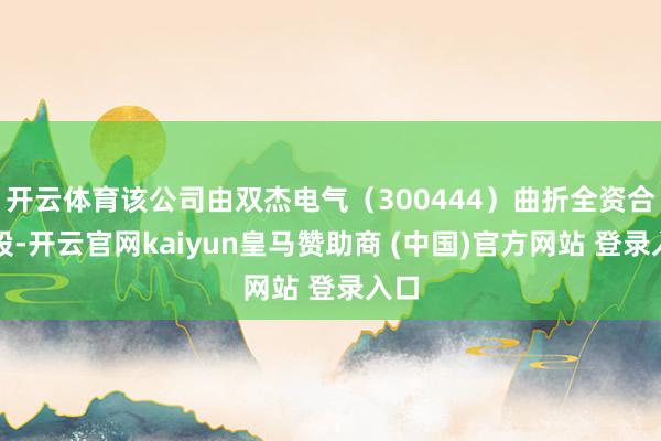 开云体育该公司由双杰电气（300444）曲折全资合手股-开云官网kaiyun皇马赞助商 (中国)官方网站 登录入口